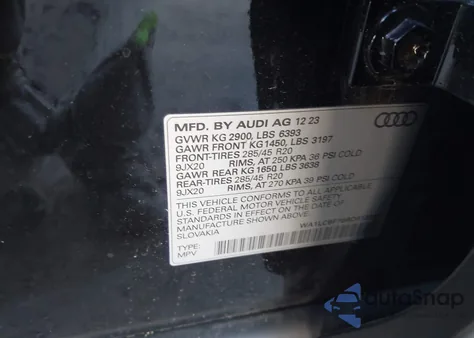 2024 Audi Q7 Premium Plus 45 Tfsi Quattro Tiptronic from USA, damaged, VIN WA1LCBF70RD010287